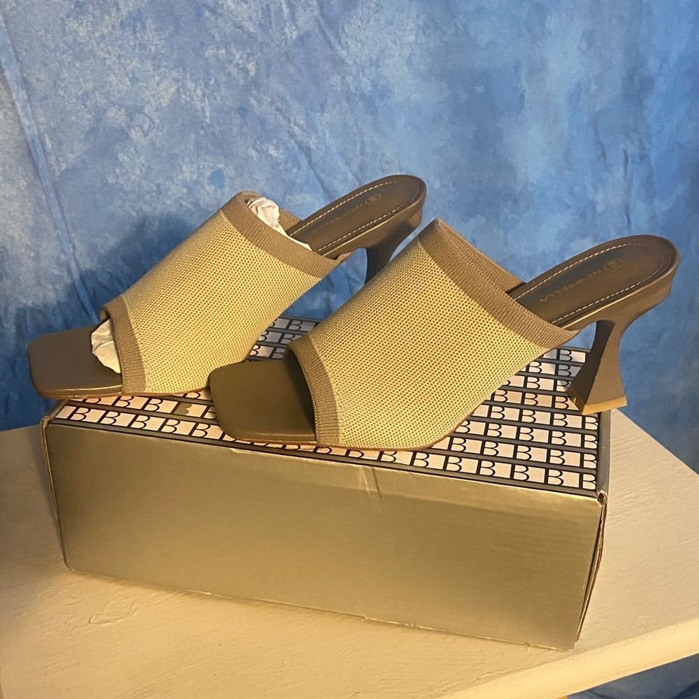 Newbella Beige Heels, SL4-1501s003, 004